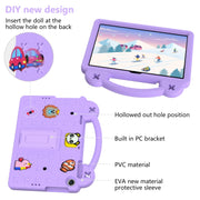 For Huawei Enjoy Tablet 2 10.1 Handle Kickstand Children EVA Shockproof Tablet Case(Light Purple)