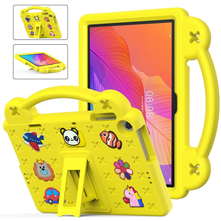 For Huawei Enjoy Tablet 2 10.1 Handle Kickstand Children EVA Shockproof Tablet Case(Yellow) - Huawei by PMC TechLife | Online Shopping South Africa | PMC TechLife | Buy Now Pay Later Mobicred