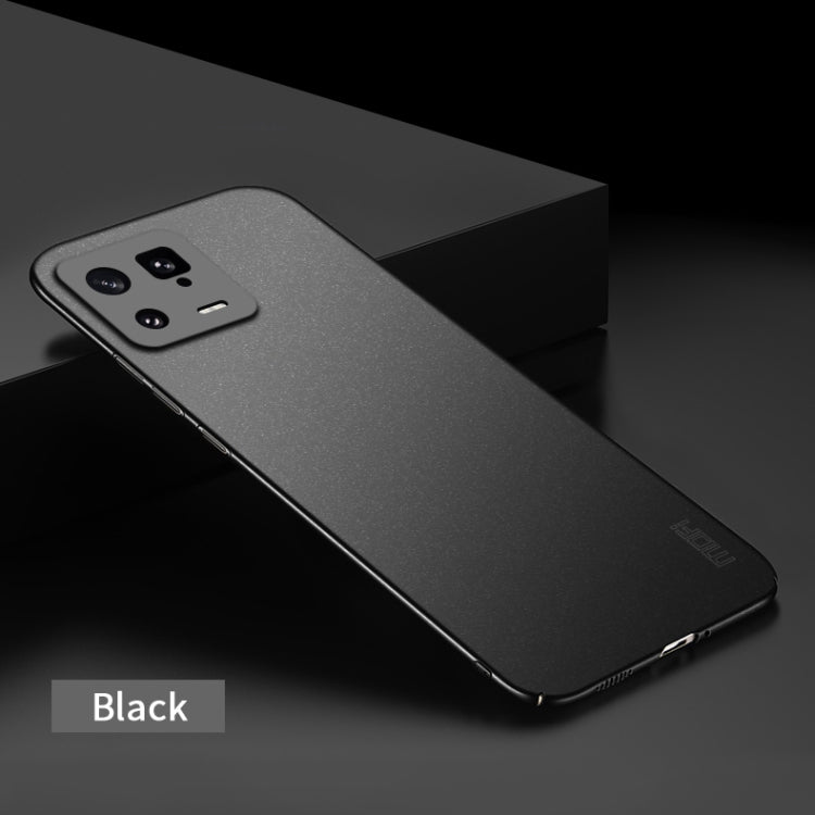 For Xiaomi 13 MOFI Fandun Series Frosted Ultra-thin PC Hard Phone Case(Black)