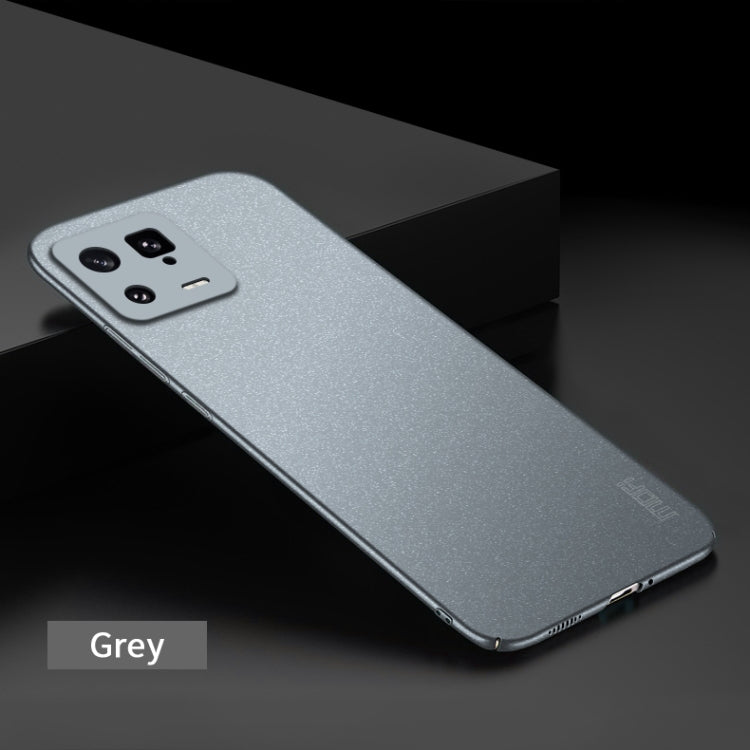 For Xiaomi 13 MOFI Fandun Series Frosted Ultra-thin PC Hard Phone Case(Gray) - 13 Pro Cases by MOFI | Online Shopping South Africa | PMC TechLife