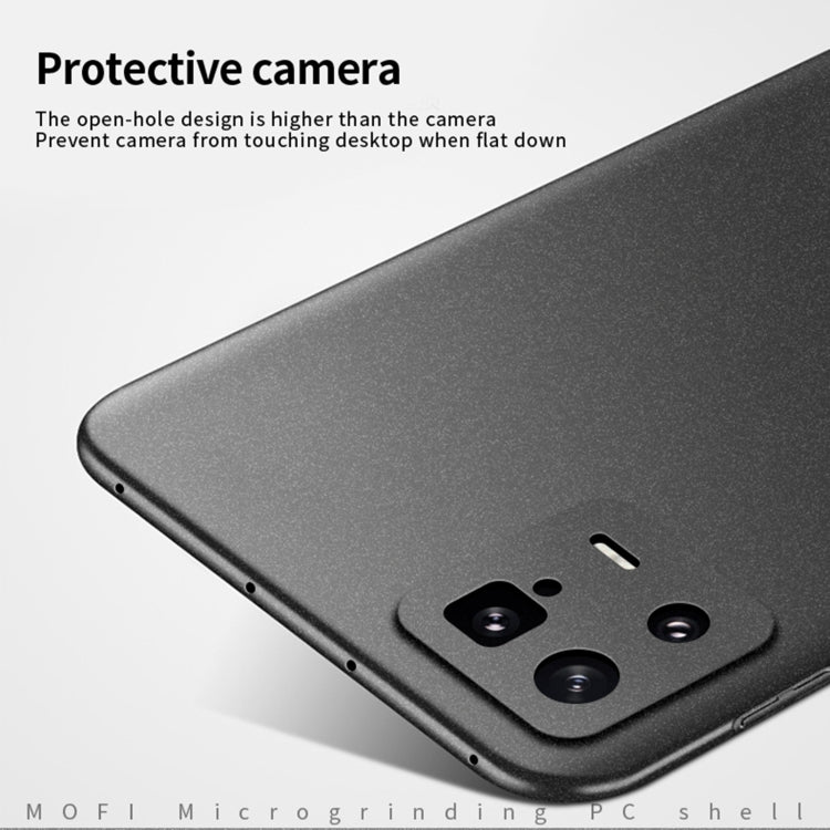For Xiaomi 13 MOFI Fandun Series Frosted Ultra-thin PC Hard Phone Case(Green)