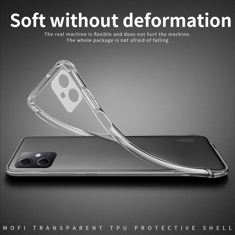 For Xiaomi Redmi Note 12 MOFI Ming Series Ultra-thin TPU Phone Case(Transparent) - Note 12 Cases by MOFI | Online Shopping South Africa | PMC TechLife