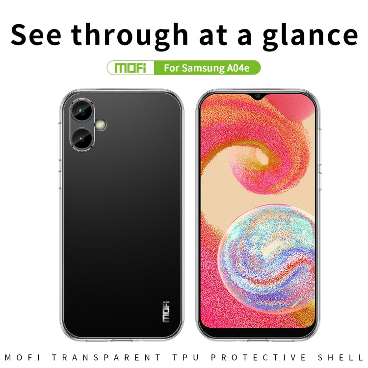 For Samsung Galaxy A04e MOFI Ming Series Ultra-thin TPU Phone Case(Transparent) - Galaxy Phone Cases by MOFI | Online Shopping South Africa | PMC TechLife