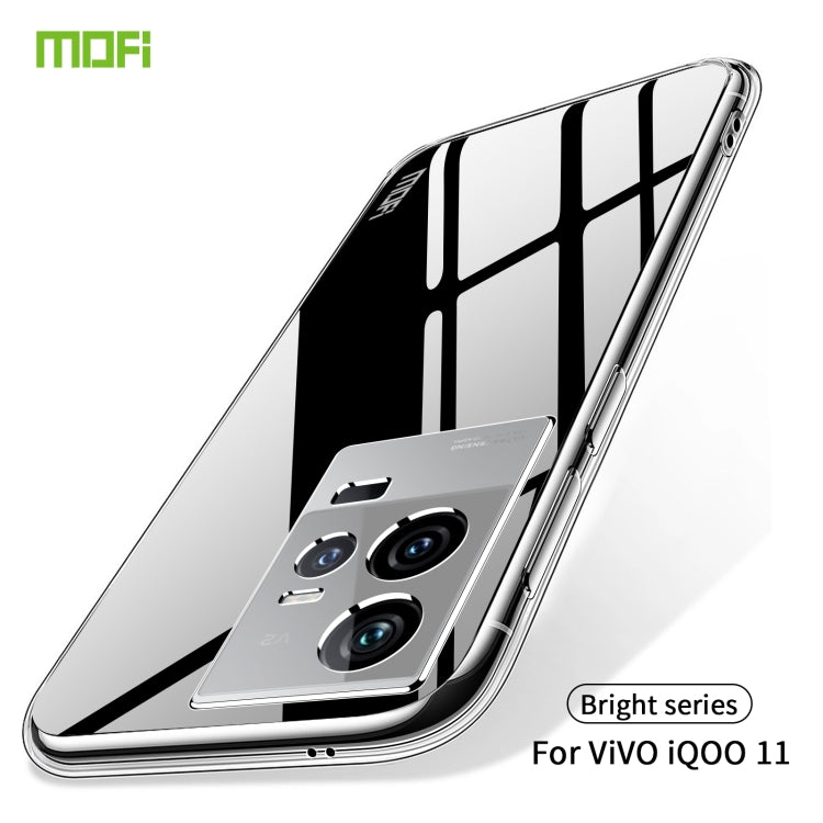 For vivo iQOO11 MOFI Ming Series Ultra-thin TPU Phone Case(Transparent) - vivo Cases by MOFI | Online Shopping South Africa | PMC TechLife