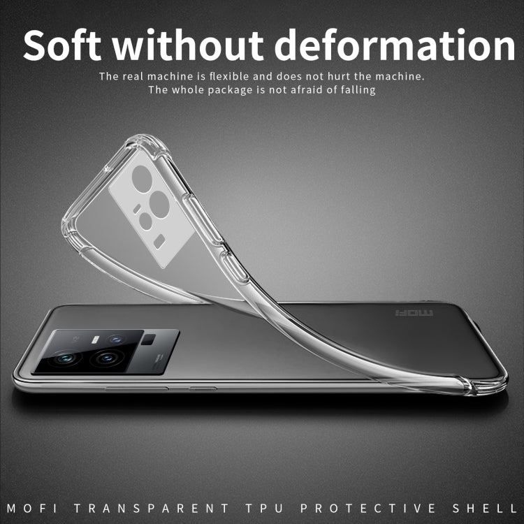 For vivo iQOO11 MOFI Ming Series Ultra-thin TPU Phone Case(Transparent)
