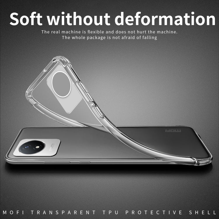 For vivo Y02 4G MOFI Ming Series Ultra-thin TPU Phone Case(Transparent) - vivo Cases by MOFI | Online Shopping South Africa | PMC TechLife