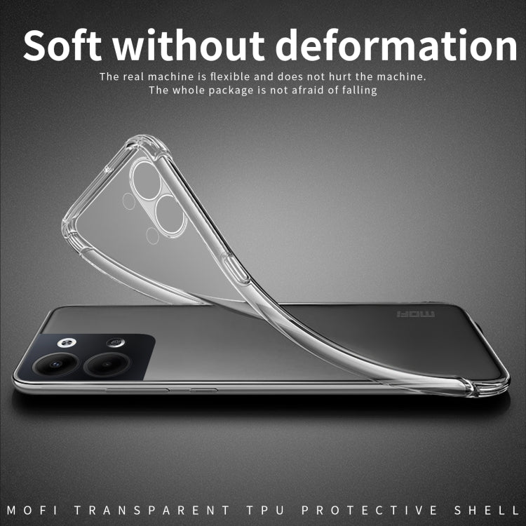 For OPPO Reno9 / Reno9 Pro 5G MOFI Ming Series Ultra-thin TPU Phone Case(Transparent) - OPPO Cases by MOFI | Online Shopping South Africa | PMC TechLife