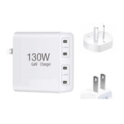 GaN 130W 4-Port USB-C PD65W / PD30W Multi Port Type-C Charger with  1.8m Type-C to MagSafe 1 / L Header Data Cable US / AU Plug