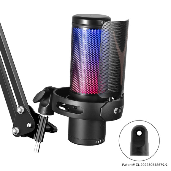 Yanmai GM7 USB Gaming Laptop Microphone with RGB Light