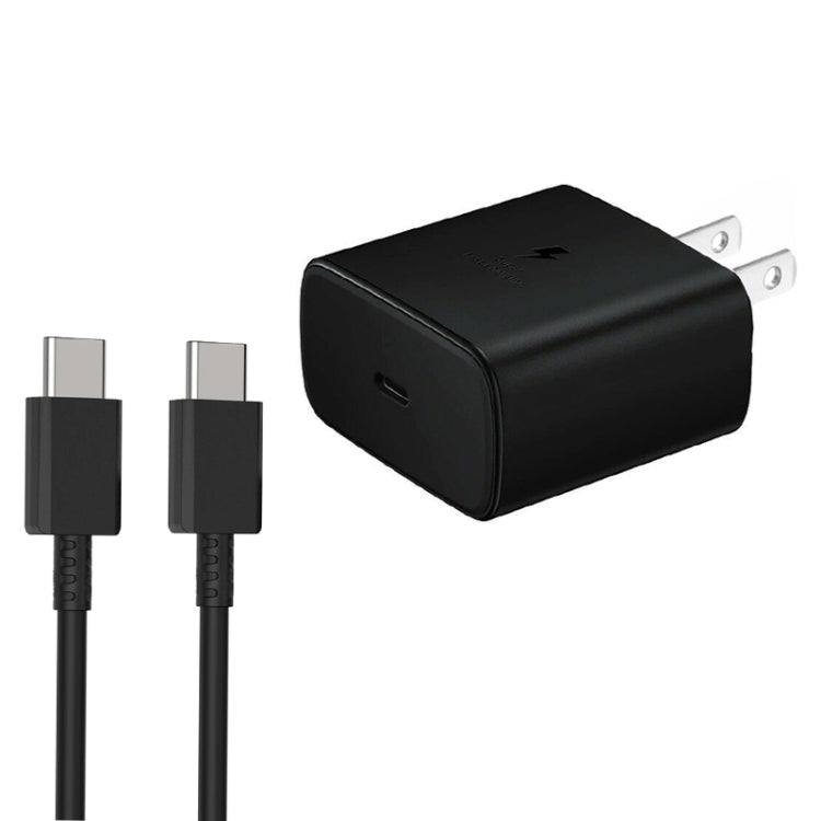 M135 45W USB-C / Type-C Port Fast Charger with 5A Type-C to Type-C Cable, US Plug(Black) - USB Charger by PMC TechLife | Online Shopping South Africa | PMC TechLife | Buy Now Pay Later Mobicred