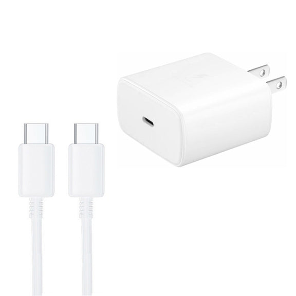 M135 45W USB-C / Type-C Port Fast Charger with 5A Type-C to Type-C Cable, US Plug(White)