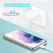 M135 45W USB-C / Type-C Port Fast Charger with 5A Type-C to Type-C Cable, US Plug(White)