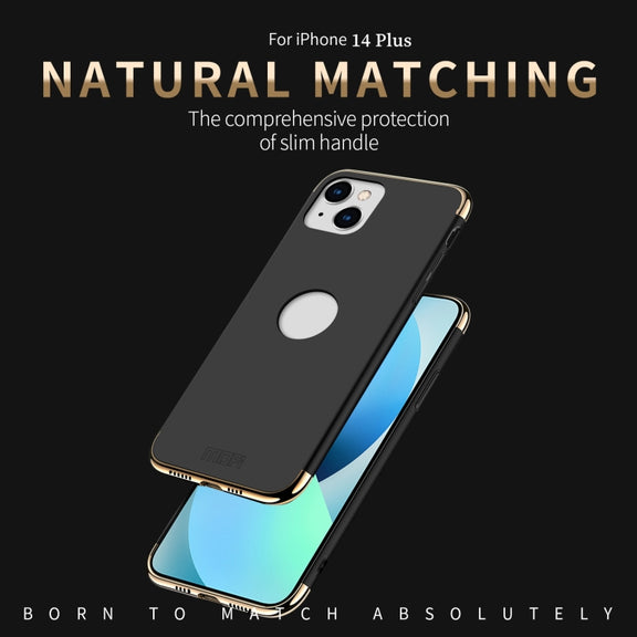 For iPhone 14 Plus MOFI Yatun Series 3 in 1 Stitching PC Phone Case(Red)