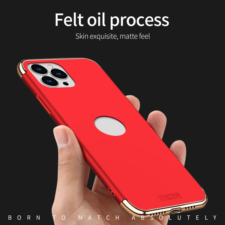 For iPhone 14 Pro MOFI Yatun Series 3 in 1 Stitching PC Phone Case(Black)