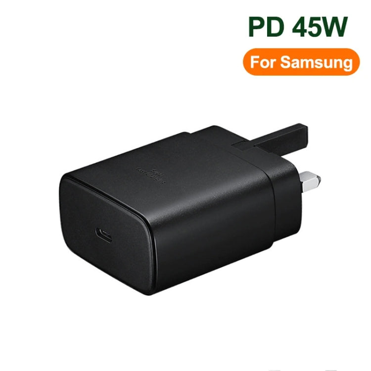M135 45W USB-C / Type-C Port Fast Charger, UK Plug(Black) - USB Charger by PMC TechLife | Online Shopping South Africa | PMC TechLife | Buy Now Pay Later Mobicred