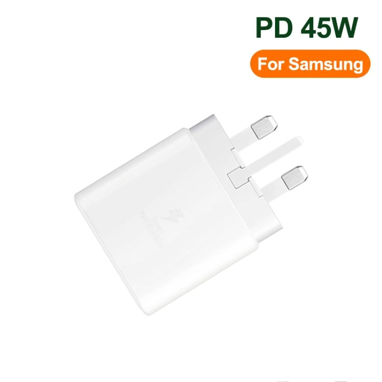 M135 45W USB-C / Type-C Port Fast Charger, UK Plug(White) - USB Charger by PMC TechLife | Online Shopping South Africa | PMC TechLife | Buy Now Pay Later Mobicred