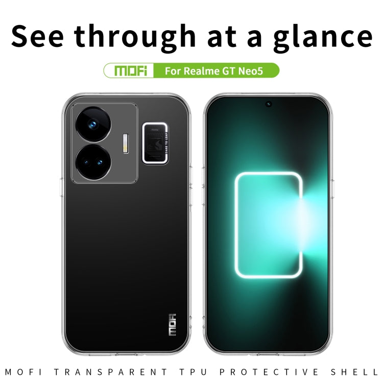 For Realme GT Neo5 MOFI Ming Series Ultra-thin TPU Phone Case(Transparent) - Realme Cases by MOFI | Online Shopping South Africa | PMC TechLife