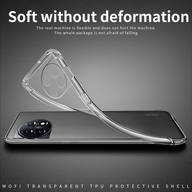 For OnePlus 11R / Ace 2 MOFI Ming Series Ultra-thin TPU Phone Case(Transparent)
