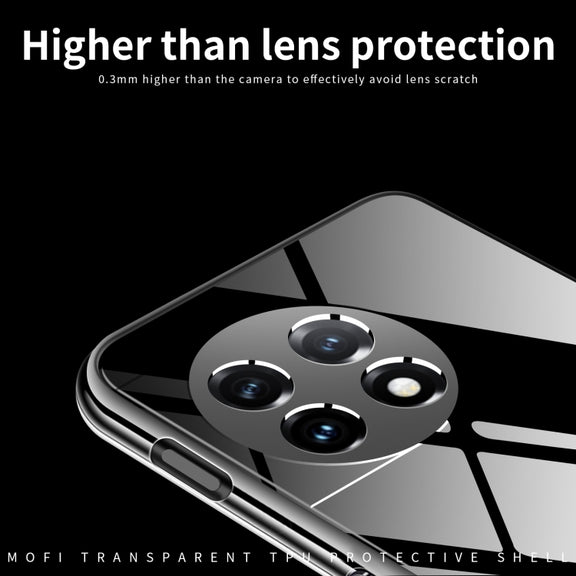 For OnePlus 11R / Ace 2 MOFI Ming Series Ultra-thin TPU Phone Case(Transparent)