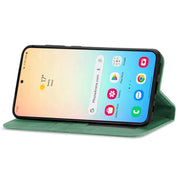 For Samsung Galaxy S25 5G Retro Skin Feel Magnetic Leather Phone Case(Green)