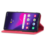 For Samsung Galaxy S25 Ultra 5G Retro Skin Feel Magnetic Leather Phone Case(Red)