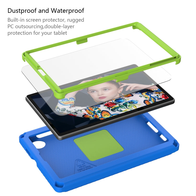 For Samsung Galaxy Tab A9 8.7 X110/X115 EVA Hybrid PC Shockproof Tablet Case with Frame(Blue) - free shipping - PMC TechLife - Order now!
