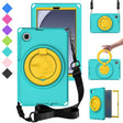 For Samsung Galaxy Tab A9 8.7 X110/X115 EVA Hybrid PC Shockproof Tablet Case with Frame(Glacial Green) - Galaxy Tab A9 by PMC TechLife | Online Shopping South Africa | PMC TechLife
