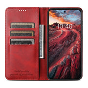 For Samsung Galaxy S24 Ultra 5G Suteni Calf Texture Horizontal Flip Leather Phone Case(Red)