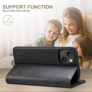 For Samsung Galaxy S25 Ultra 5G Suteni Calf Texture Horizontal Flip Leather Phone Case(Black)