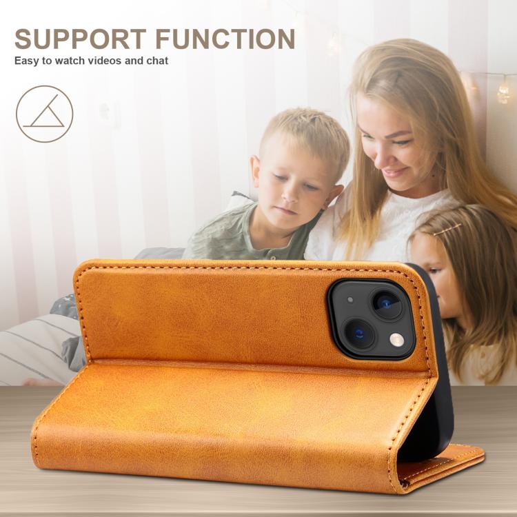 For Samsung Galaxy S25 Ultra 5G Suteni Calf Texture Horizontal Flip Leather Phone Case(Khaki) - free shipping - PMC TechLife - Order now!