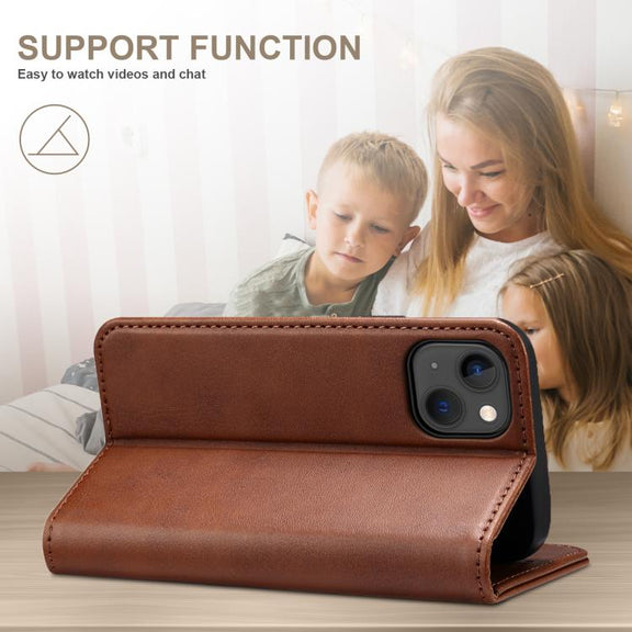 For Samsung Galaxy S25+ 5G Suteni Calf Texture Horizontal Flip Leather Phone Case(Brown)