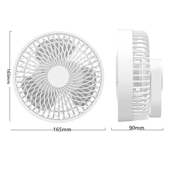 Multifunctional LED Rechargeable Outdoor Portable Tent Camping Fan(Black)