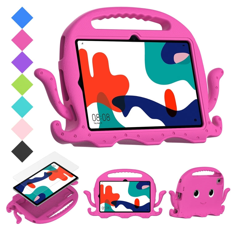 For Huawei MatePad 10.4 Octopus Style EVA PC Tablet Case(Rose Red) - Huawei by PMC TechLife | Online Shopping South Africa | PMC TechLife | Buy Now Pay Later Mobicred