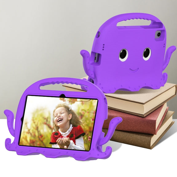 For Lenovo M10 Plus TB-X606 10.3 Octopus Style EVA PC Tablet Case(Purple)