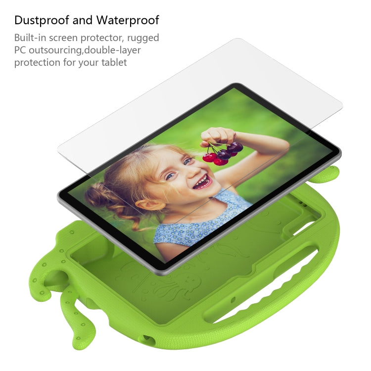 For Lenovo M10 Plus TB-X606 10.3 Octopus Style EVA PC Tablet Case(Grass Green)
