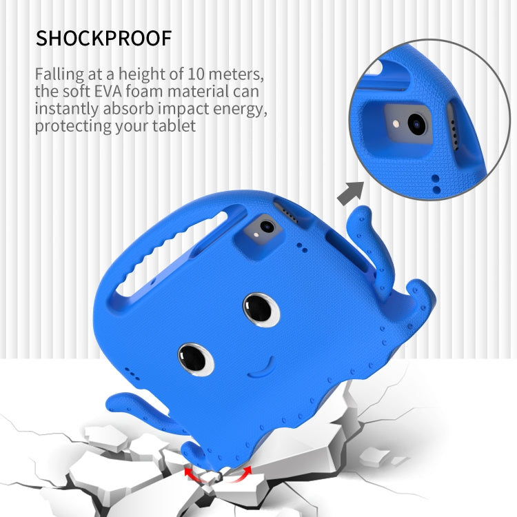 For Lenovo K10 TB-X6C6F 10.3 Octopus Style EVA PC Tablet Case(Blue)