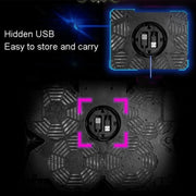 S400 Four Cooling Fans Foldable Adjustable Gaming Laptop Desktop Holder
