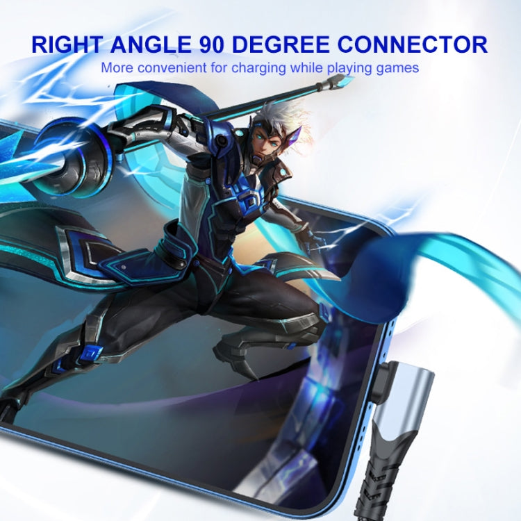 ENKAY Hat-Prince PD 20W Type-C to 8 Pin Dual Elbow Fast Charging Data Cable, Length:2m(Black) - free shipping - PMC Jewellery - Order now!