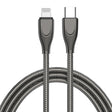 ENKAY ENK-CB128 PD 27W Type-C to 8 Pin Carbon Steel Hose Spring Fast Charging Data Cable, Length:2m(Black) - 2 in 1 Cable by ENKAY | Online Shopping South Africa | PMC TechLife | Buy Now Pay Later Mobicred