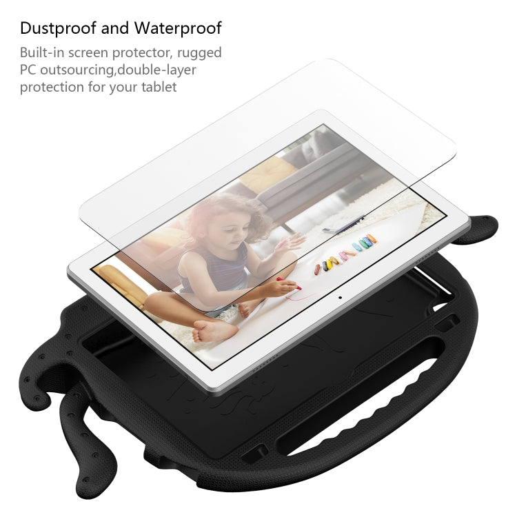 For Lenovo Tab M10 3rd Gen 10.1 TB-328 Octopus Style EVA Hybrid PC Shockproof Tablet Case with Strap(Black) - Lenovo by PMC TechLife | Online Shopping South Africa | PMC TechLife | Buy Now Pay Later Mobicred