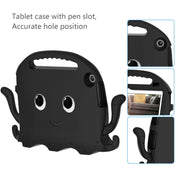 For Lenovo Tab M10 3rd Gen 10.1 TB-328 Octopus Style EVA Hybrid PC Shockproof Tablet Case with Strap(Black)
