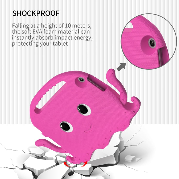 For Lenovo Tab M10 3rd Gen 10.1 TB-328 Octopus Style EVA Hybrid PC Shockproof Tablet Case with Strap(Rose Red) - Lenovo by PMC TechLife | Online Shopping South Africa | PMC TechLife | Buy Now Pay Later Mobicred