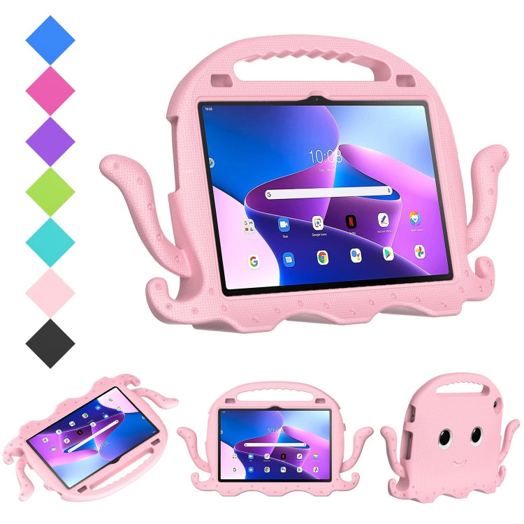 For Lenovo Tab M10 3rd Gen 10.1 TB-328 Octopus Style EVA Hybrid PC Shockproof Tablet Case with Strap(Pink) - Lenovo by PMC TechLife | Online Shopping South Africa | PMC TechLife | Buy Now Pay Later Mobicred