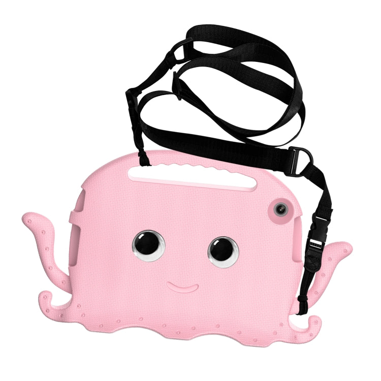 For Lenovo Tab M10 3rd Gen 10.1 TB-328 Octopus Style EVA Hybrid PC Shockproof Tablet Case with Strap(Pink) - Lenovo by PMC TechLife | Online Shopping South Africa | PMC TechLife | Buy Now Pay Later Mobicred