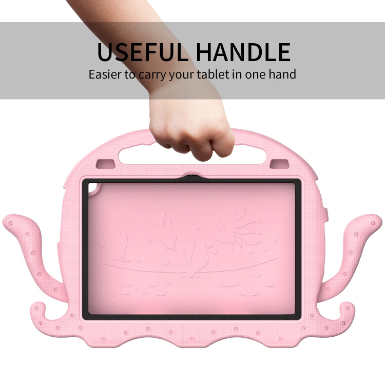 For Lenovo Tab M10 3rd Gen 10.1 TB-328 Octopus Style EVA Hybrid PC Shockproof Tablet Case with Strap(Pink) - Lenovo by PMC TechLife | Online Shopping South Africa | PMC TechLife | Buy Now Pay Later Mobicred