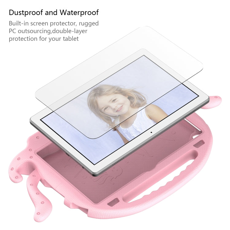 For Lenovo Tab M10 3rd Gen 10.1 TB-328 Octopus Style EVA Hybrid PC Shockproof Tablet Case with Strap(Pink) - Lenovo by PMC TechLife | Online Shopping South Africa | PMC TechLife | Buy Now Pay Later Mobicred