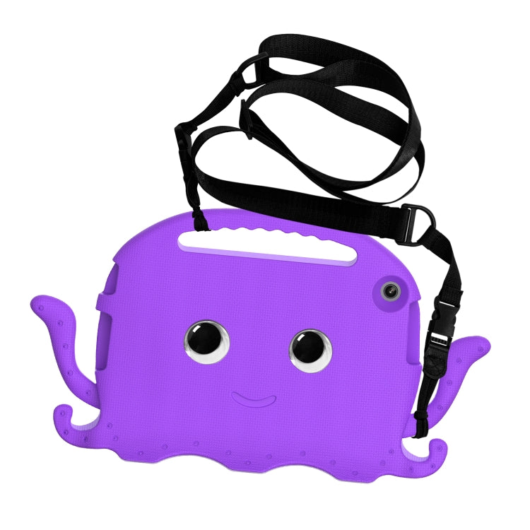For Lenovo Tab M10 3rd Gen 10.1 TB-328 Octopus Style EVA Hybrid PC Shockproof Tablet Case with Strap(Purple) - Lenovo by PMC TechLife | Online Shopping South Africa | PMC TechLife | Buy Now Pay Later Mobicred