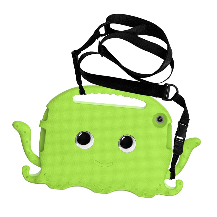For Lenovo Tab M10 3rd Gen 10.1 TB-328 Octopus Style EVA Hybrid PC Shockproof Tablet Case with Strap(Grass Green) - Lenovo by PMC TechLife | Online Shopping South Africa | PMC TechLife | Buy Now Pay Later Mobicred