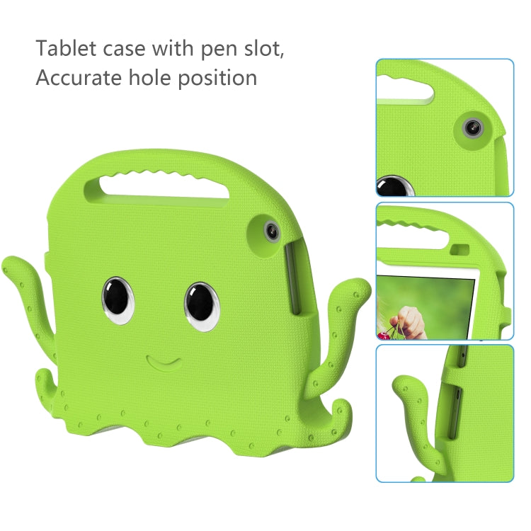For Lenovo Tab M10 3rd Gen 10.1 TB-328 Octopus Style EVA Hybrid PC Shockproof Tablet Case with Strap(Grass Green) - Lenovo by PMC TechLife | Online Shopping South Africa | PMC TechLife | Buy Now Pay Later Mobicred