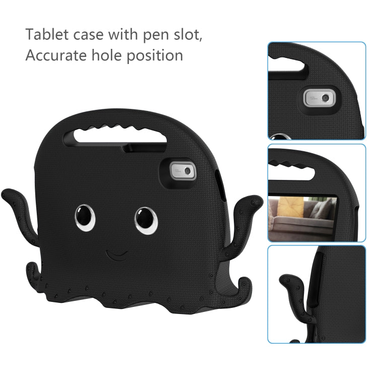 For Lenovo Tab M9 2023 Octopus Style EVA Hybrid PC Shockproof Tablet Case with Strap(Black) - Lenovo by PMC TechLife | Online Shopping South Africa | PMC TechLife | Buy Now Pay Later Mobicred